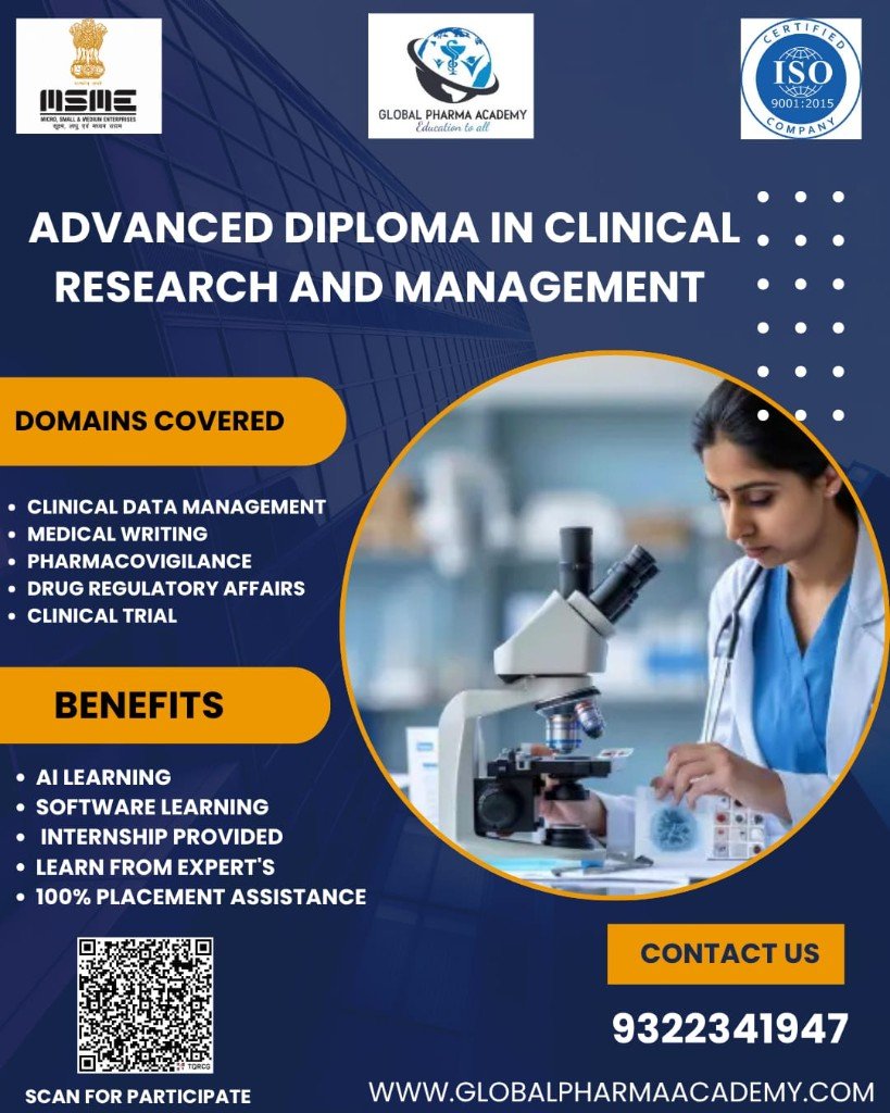 Advanced Diploma in Clinical Research and Management