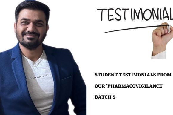 Testimonial from 3 month online certification course in pharmacovigilance