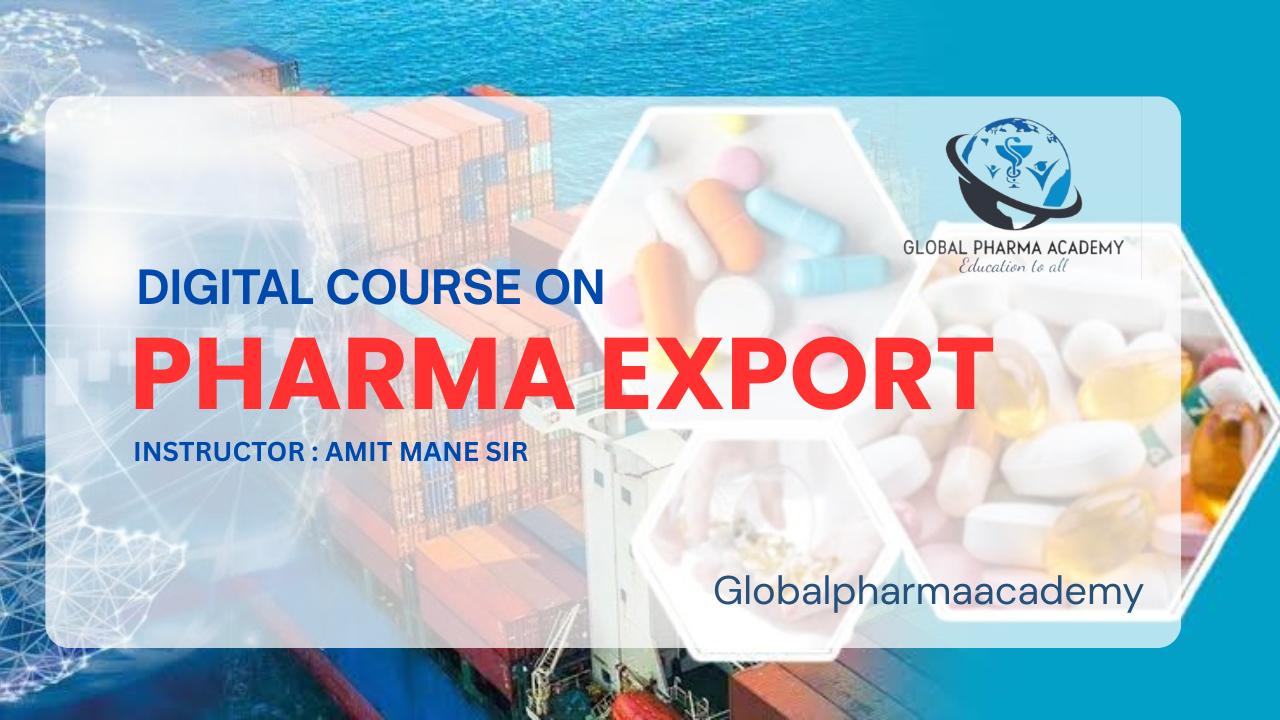 Digital course on Pharma export