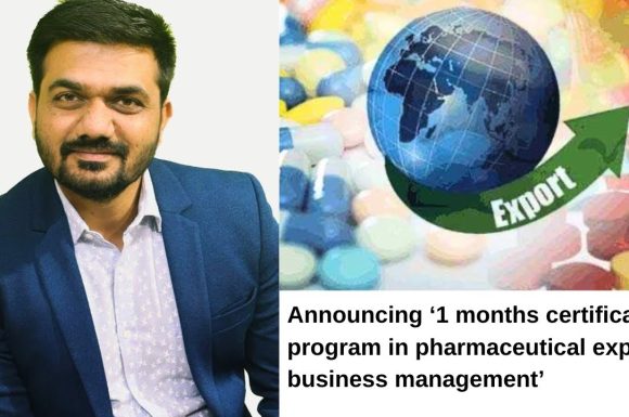 Announcing 1 Month Certificattion course in pharma Export Business Management