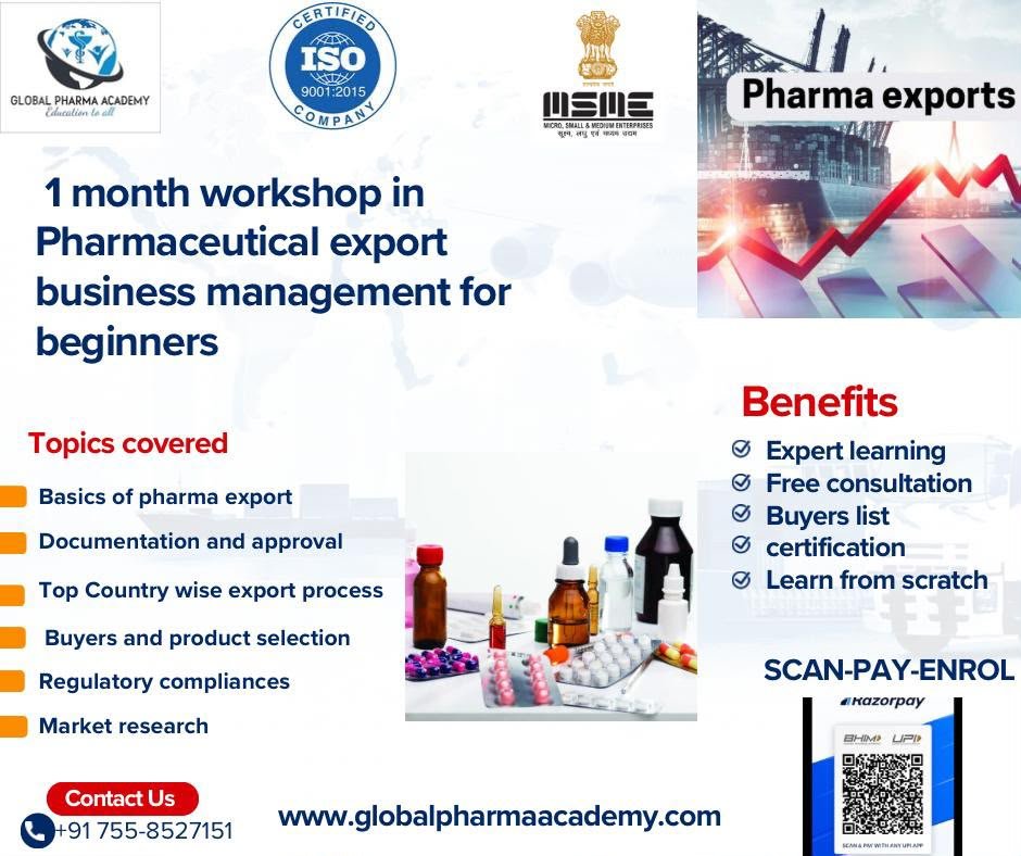 Workshop on Pharmaceutical Export (Live)