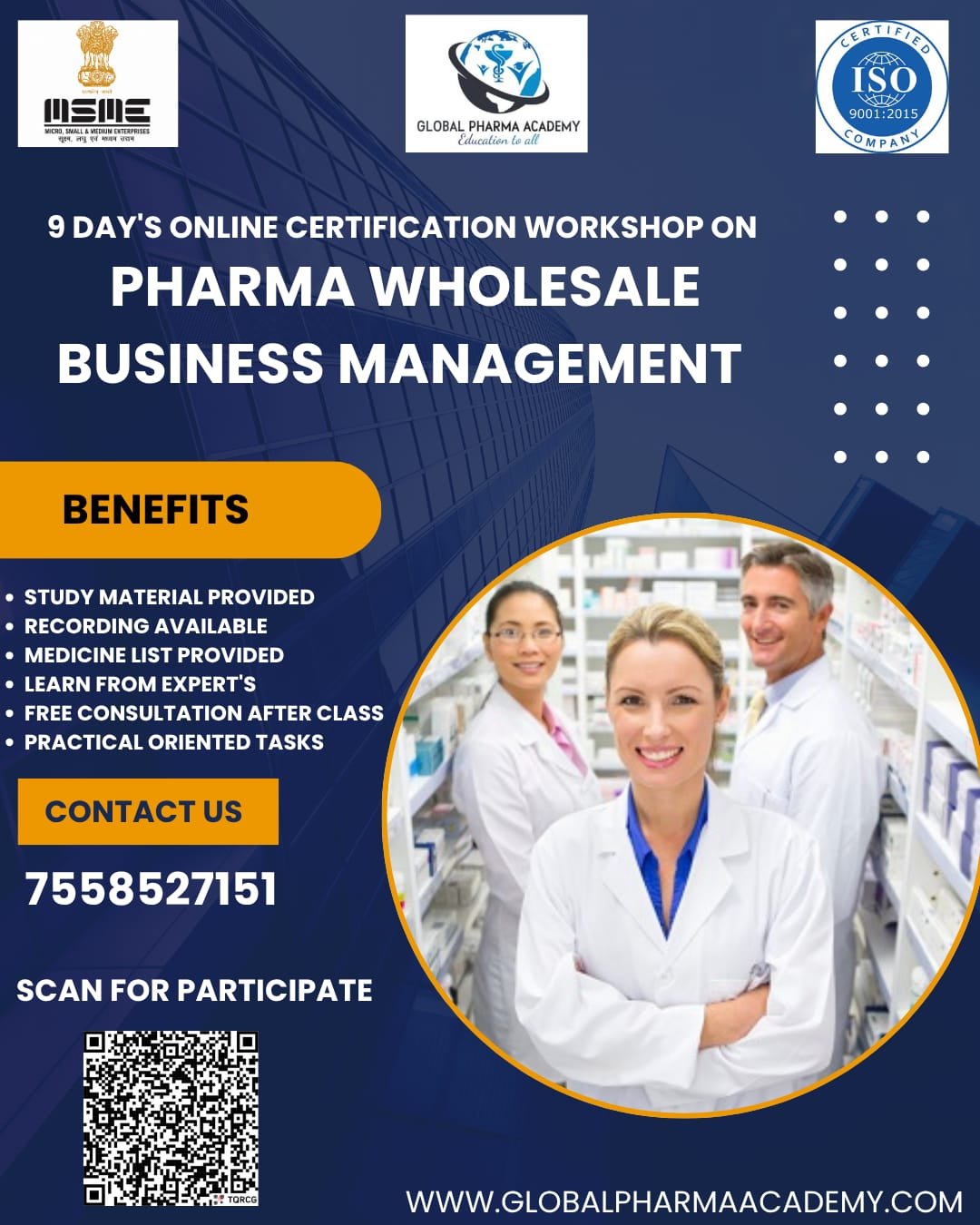 9 Days Workshop in Pharma Wholesale Business Management  (Live)