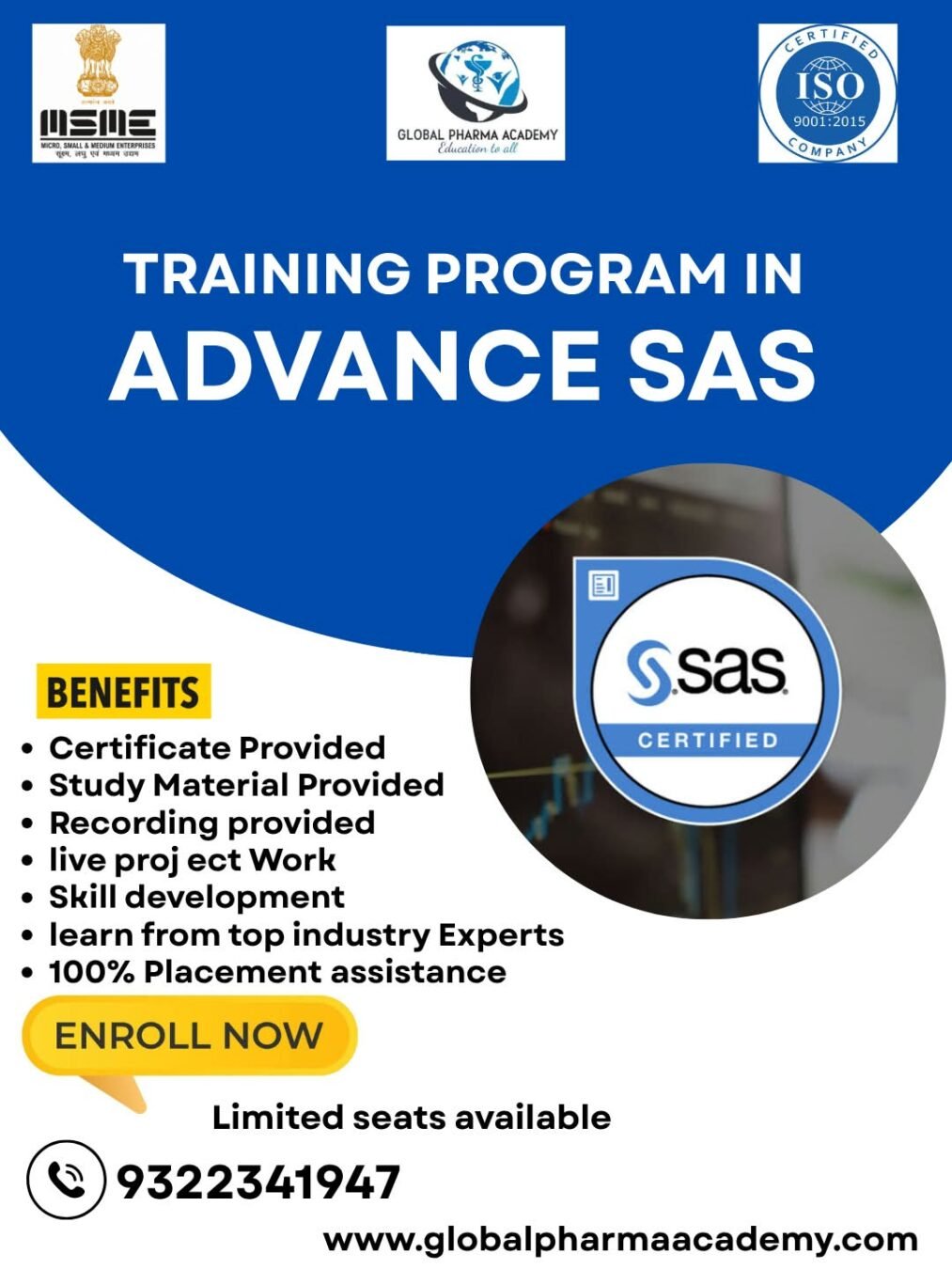 Training Program in Advance SAS (Live)